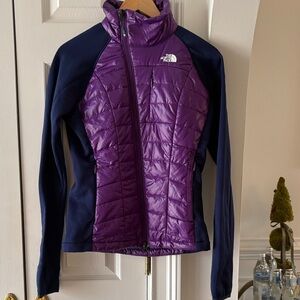 The North Face Summit Series Pertex RECCO Puffer Jacket, Purple/ Navy Small